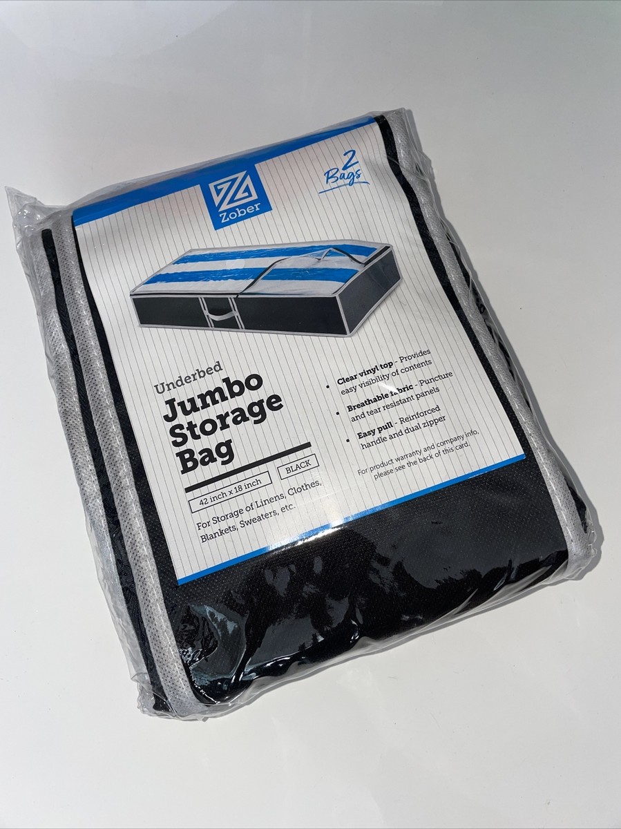 Zober Under Bed Storage Zip Bags Plastic Wrapping Paper Containers