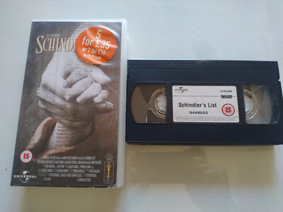 Schindler´S List Steven Spielberg Liam Neeson - VHS Kassette Tape English Am