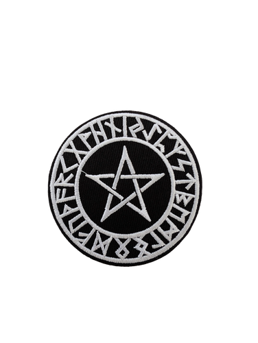 Pentagram Patches, Pentagram Embroidery Patches, 5 Pointed star polygon, 666 - Picture 10 of 13
