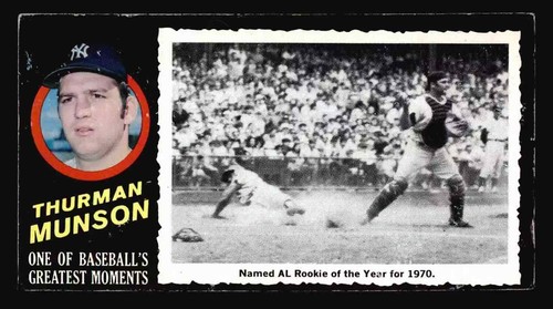 Thurman Munson #1 1971 Topps Greatest Moments card
