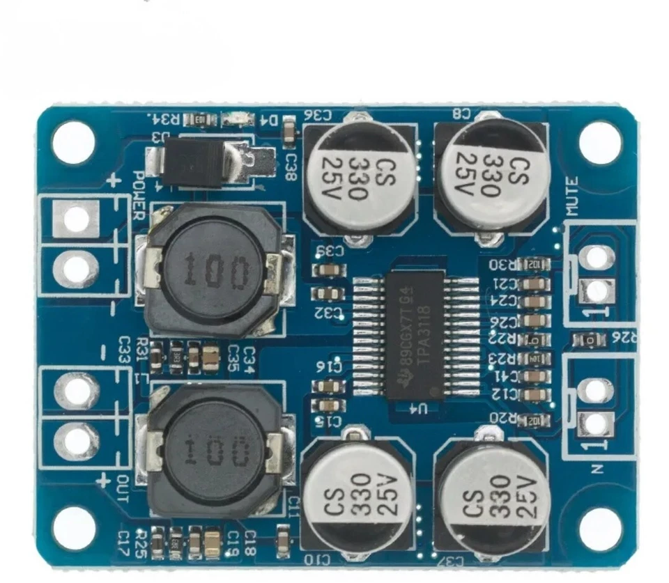 Verstärker TPA3118 60W Mono Digital Amplifier Board 8-24V Class D Platine Modul - Bild 4 von 4