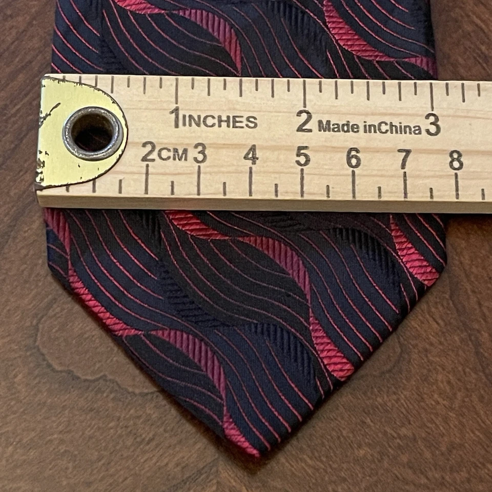 Concepts By Claiborne красный черный ручной работы 100% шелк мужской галстук сделано в Китае - Изображение 4 из 4