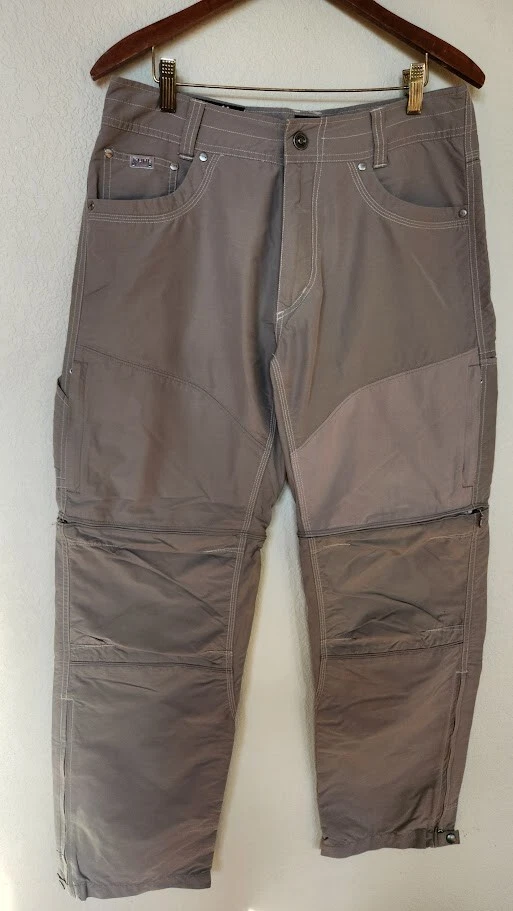 Kuhl Pants Mens 32 x 32 Stealth Liberator Convertible Zip Off Hiking Pants
