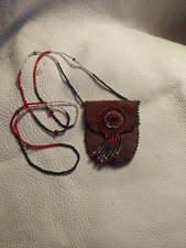 Beaded Leather Medicine Pouch