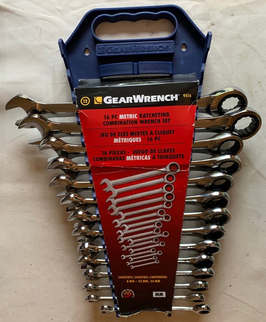 Gearwrench 14 Piece Metric Combination Ratcheting Set 820 MM 9416