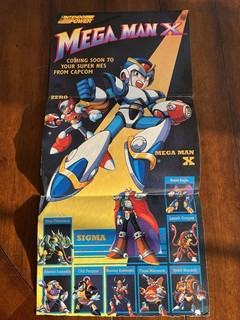 Nintendo Power Mega Man X Poster 1993