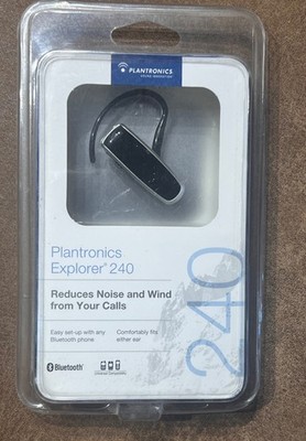 Plantronics Explorer 240 Bluetooth Headset, Reduce Noise and Wind from your call