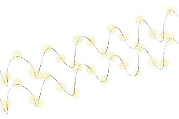 5X 2 X 20Er Led-Silberdraht-Lichterkette, Inkl. Timer; 2 X 20Er Led-Silberdraht--image