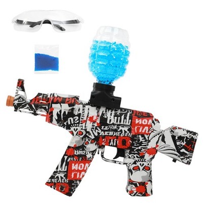 AKM-47 Toy Gun 20,000 Gel Balls White Goggles, Splatter Blaster Set Gift