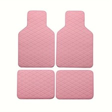 4-piece Waterproof Pu Leather Car Floor Mat Durable All-weather Protection Easy