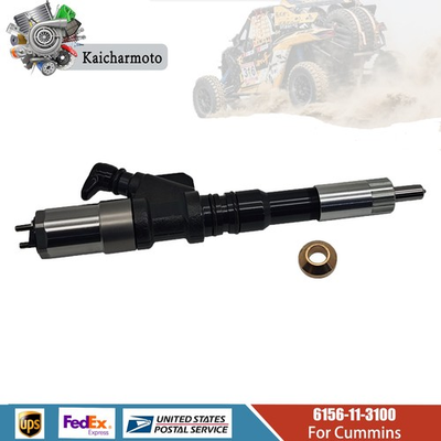 #ad 6156 11 3100 Fuel Injector For Cummins Komatsu SA6D125E 6D125 Engine 095000 0801 $146.99