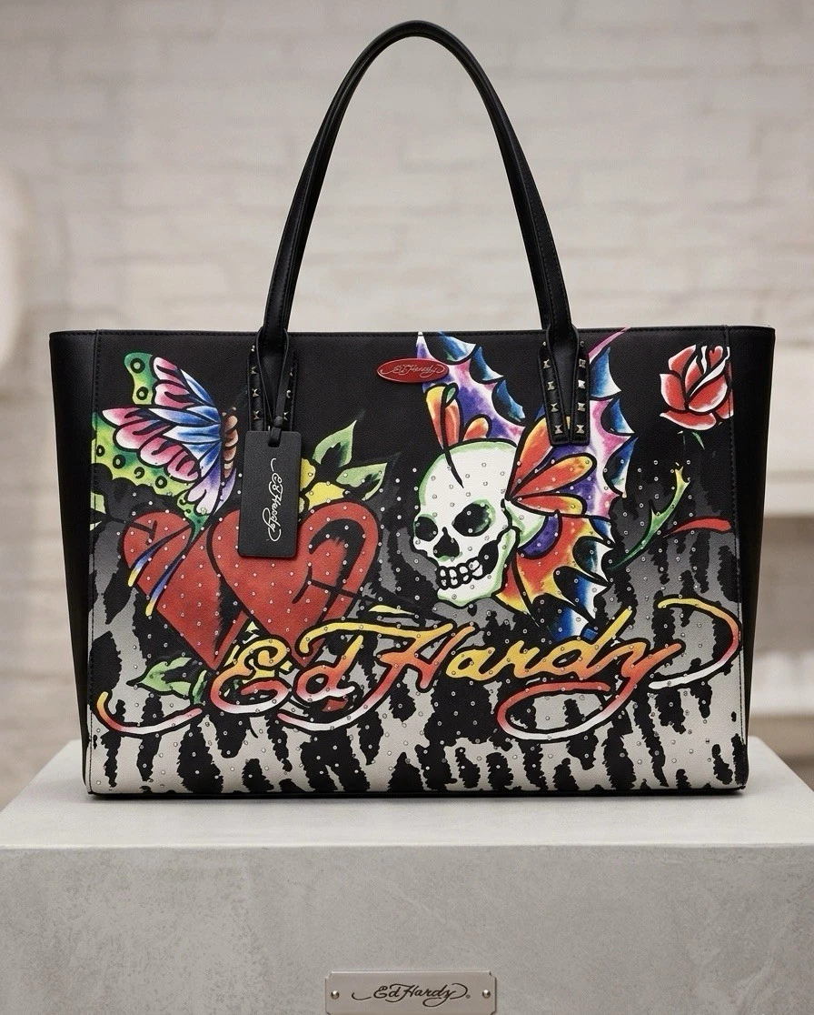 Ed Hardy Tote Skull Bags & Handbags for Women for sale | eBay