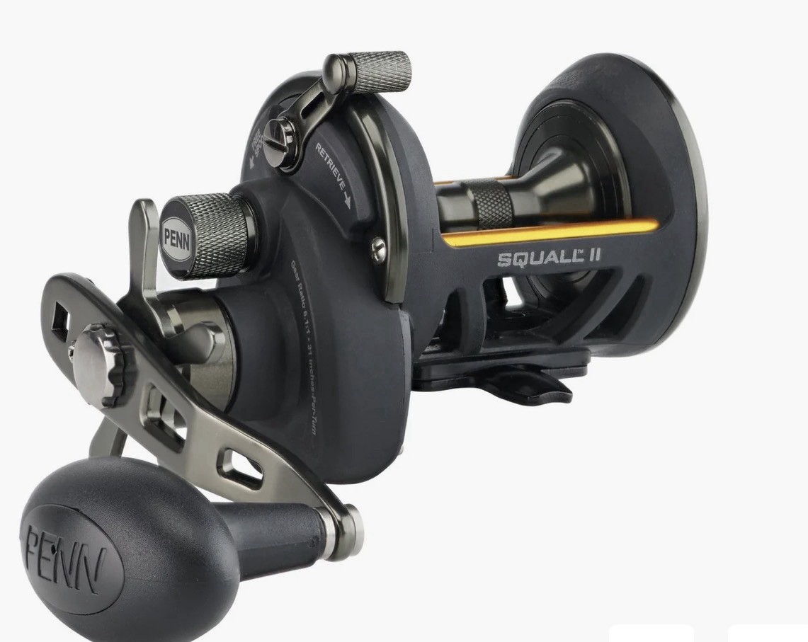 Penn Squall II SQLII30LD Lever Drag Conventional Reel Size 3