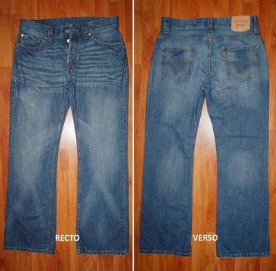 LEVIS 512 JEANS ''Bootcut'' W34 L32 (FR Gr.44) blau washed 0610