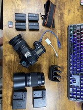 Sony  77 SLT-A77V Camera Set with 2 Lenses Batteries and Accessories