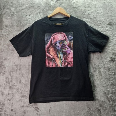 DGK Pink Fur Hustler Graphic Tee Black Size Large Skate Streetwear Hip Hop Style