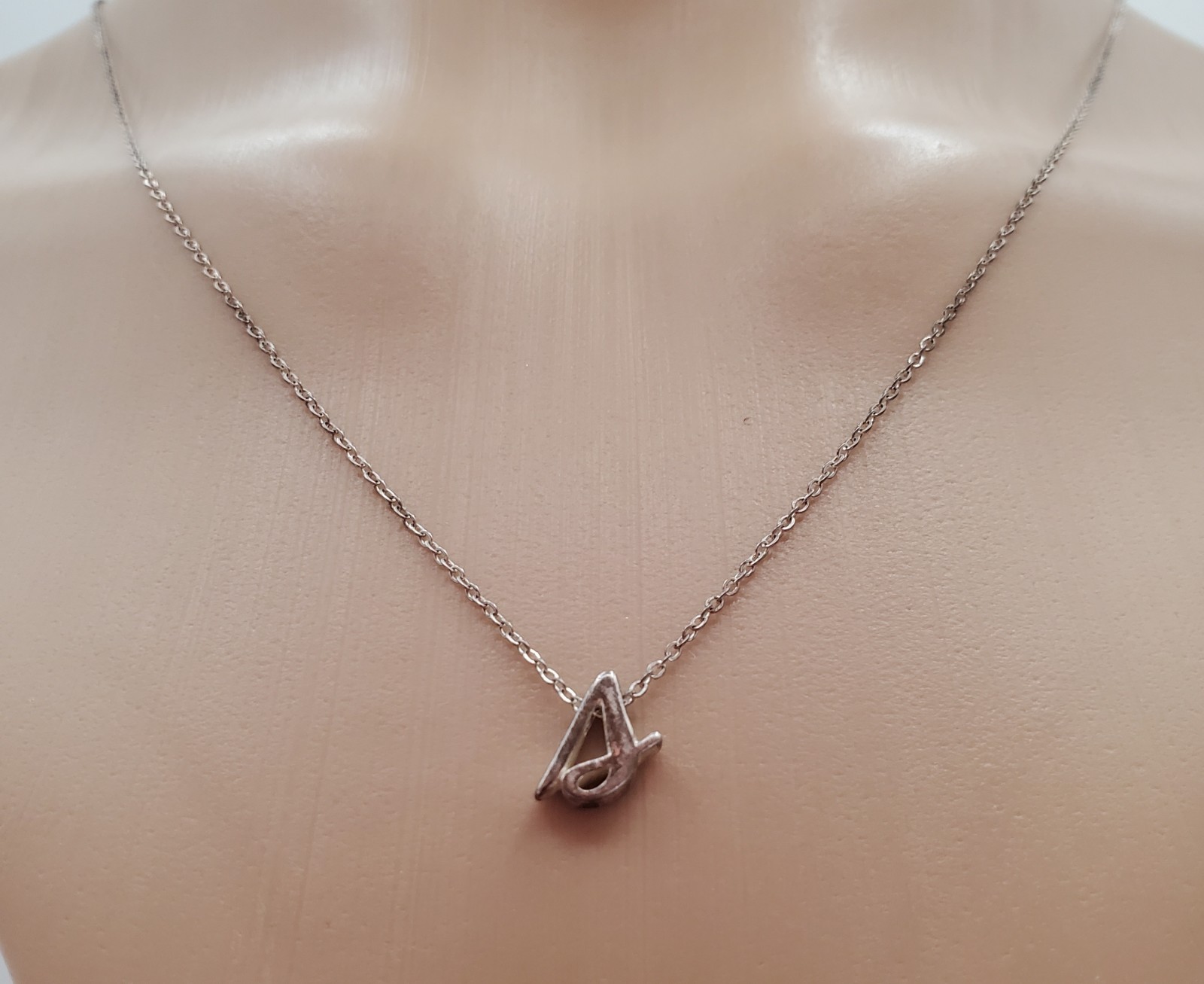 VTG 925 LA Cursive Lowercase S Initial Necklace 1… - image 17