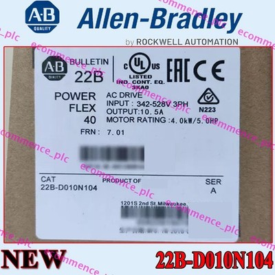 New in Box AB 22B-D010N104/A PowerFlex 40-4kW (5HP) AC Drive US Stock
