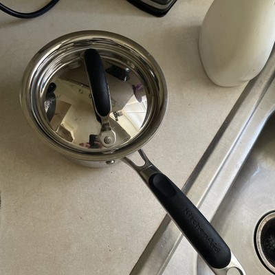 KITCHEN AID 5-Ply Stainless Steel Full Cap Copper Base 1-1/4QT Saucepan With Lid