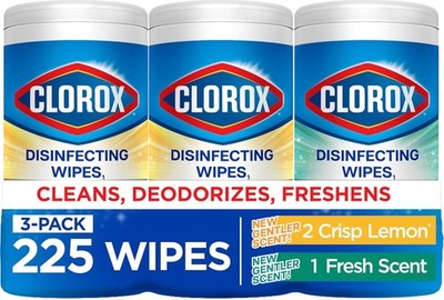 Clorox Disinfecting Cleaning Wipes for Spring Cleaning & Allergy Season, Bleach