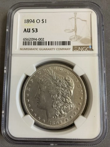 1894-O Morgan Dollar NGC AU53 KEY DATE $1 Circulated