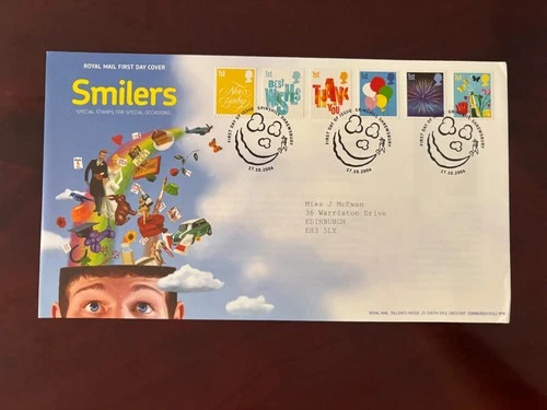 United Kingdom 2006 - Smilers stamps FDC Grinshill Shrewsbury