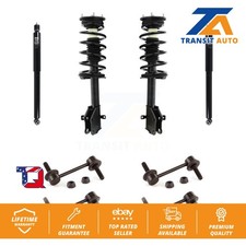 Front Rear Complete Strut Shock & TOR Bar Link Kit (8Pc) For Ford Edge MKX