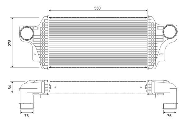 LadeluftküHler Valeo 818377 FüR MERCEDES-BENZ-image
