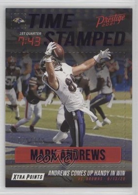 2021 Panini Prestige Time Stamped Xtra Points Purple 29/149 Mark Andrews 17f8