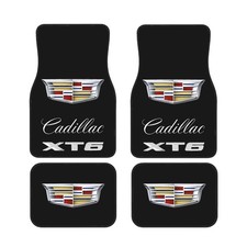 4 Piece Cadillac Car Front Rear Floor Mat Set Non-slip Carpet Mats 4 Piece Cadillac Car Front Rear Floor Mat Set Non-slip Carpet Mats