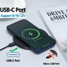 300W Fast Wireless Charger Charging Pad For Apple Samsung & iPhone &Universal UK