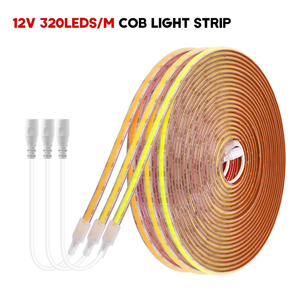 IP68 Wasserdicht COB LED Streifen Strip Band Selbstklebend Lichtschlauch 12V 24V - Bild 3 von 4