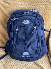The North Face Surge II 2 Black Laptop Backpack Bag Multi Pocket Travel Daypack