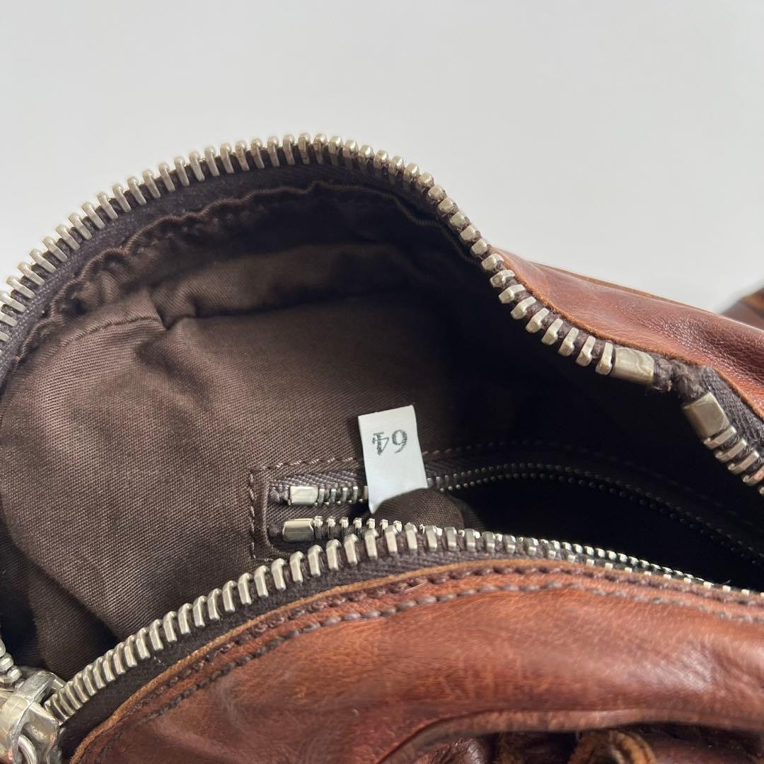 Miu Miu Leather Boston Shoulder Bag 90s Archive Mini Brown Handbag