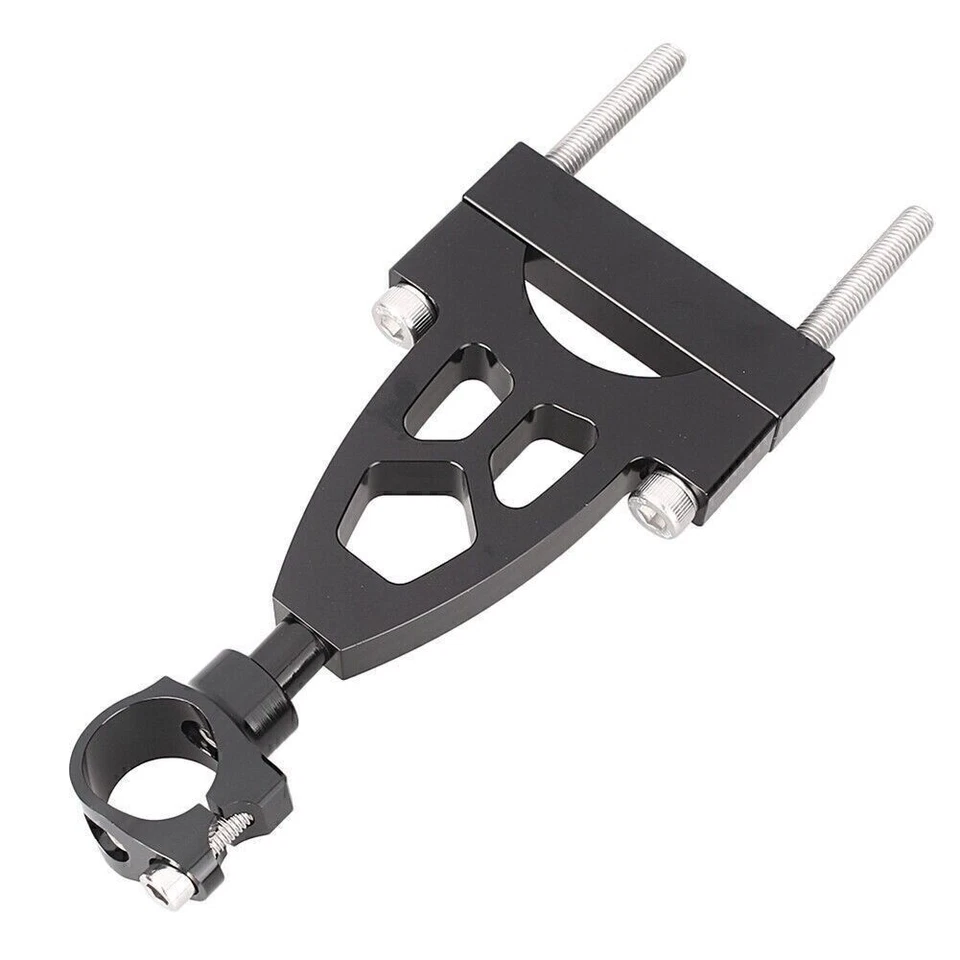 Steering Damper Stabilizer Mount Bracket For Honda CB400 VTEC 99-10 Black Foto 3 de 4
