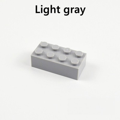 ️100 New For Lego 2x4 Light Gray Bricks (ID 3001) Bulk Parts Star Wars Pieces