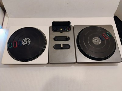 XBox 360 DJ Hero Wireless Turntables And Center Part Only Untested 