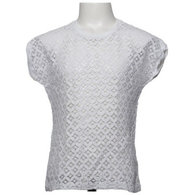 Crush DNM, Top, Größe: 152, ALBA, Weiß, Baumwolle/Polyester, Schlangenhaut #a7f