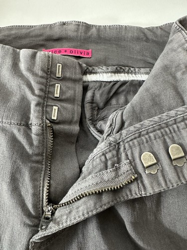 Alice + Olivia Hose Damen Größe 4 Grau Taschen Stretch Büro Karriere Designer - Bild 6 von 9