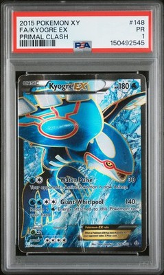 2015 POKEMON XY PRIMAL CLASH #148 FULL ART/KYOGRE EX PSA 1 | eBay