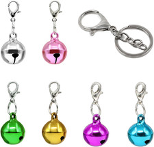 6 Pack Pet Bells for Dog Cat Collars - Charm Pendant Accessories with Stainless