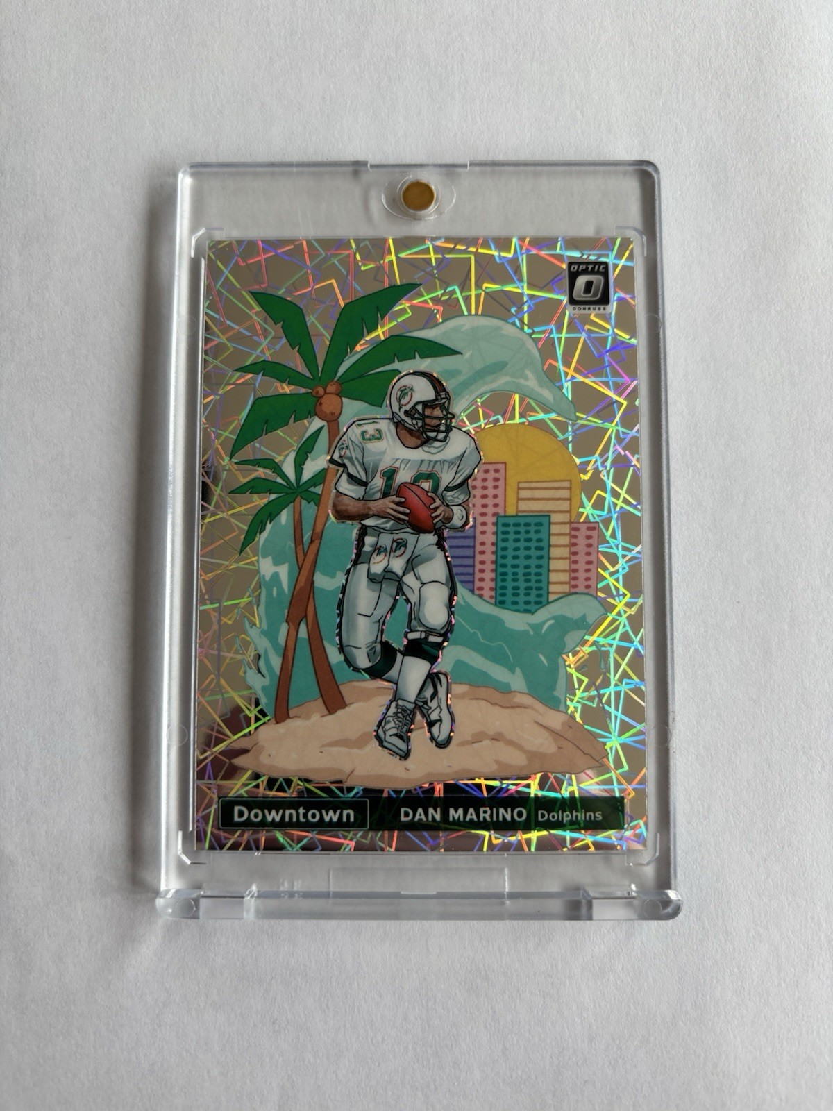 2021 Panini Donruss Optic Downtown Dan Marino Miami Dolphins Prizm #DT-2