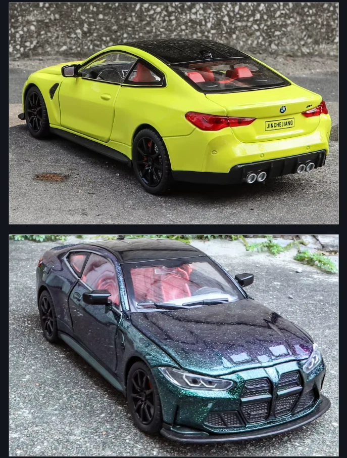 Neu 1:24 M4 G82 Coupe Diecast Modell Sport Auto Metall Simulation Modell|Toy car - Bild 4 von 4