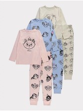New In Packaging Girls Disney 3 Pair Pack Pyjamas Age 2-3 Years