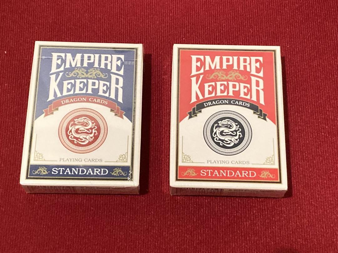 Red & Blue Empire Keeper Standard Playing Cards Set, Magic