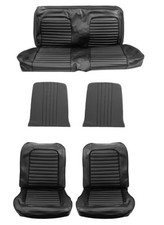 Scott Drake 65cp-s-full-bk 1965 Full Set Coupe Standard Upholstery - Black