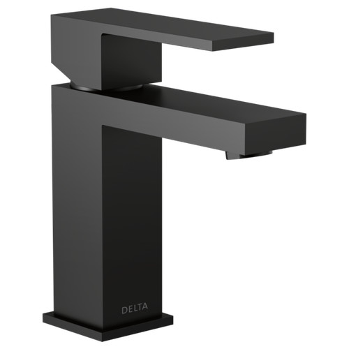 Delta Modern 1 Handle Project-Pack Bathroom Faucet Black-Certified Refurbished