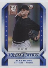 2013 Panini Elite Extra Edition Status Blue Die-Cut 66/100 Alex Balog #24 g1z
