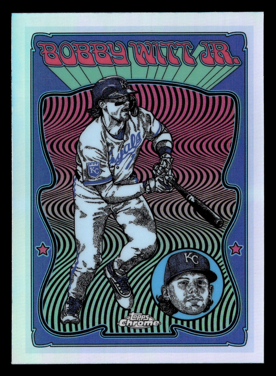 2025 Topps Chrome Bobby Witt Jr. Ultra Violet All Stars SP Royals