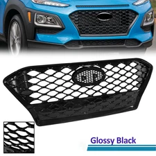 For 2018-2021 Hyundai Kona Glossy Black Front Bumper Grille Radiator 86350j9000